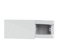 HIDE - 4Box 4B01015 Presa a Scomparsa, 1 presa UNEL 10/16A, per Scatola da Incasso a 3 Moduli Completa, Bianco