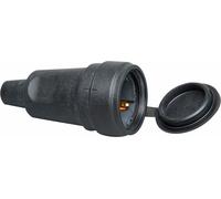 Presa a spina Kopp 2p+t Nero 230 V Con coperchio