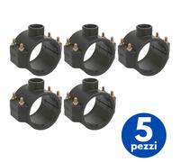 PRESA A STAFFA SEMPLICE PRESE IN POLIPROPILENE PER TUBO IRRIGAZIONE GIARDINO
