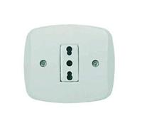 Presa abs bipasso autoportante 2 poli + terra per scatola tonda DA 65 MM