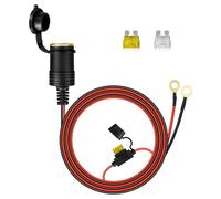 Presa Accendisigari con Cavo Prolunga 1.2m/3 Metro,con 20A/25A Fusibile,Presa Caricatore Auto DC 12V-24V Adattatore Universale Impermeabile per Barca, Auto, Motocicletta (1.2m)