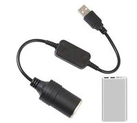 Presa accendisigari da USB a auto - 12 W 12 V | Adattatore USB convertitore femmina, ricarica rapida, controller cablato, prolunga, caricatore per veicolo | Registratore di guida