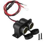 Presa accendisigari DC 12V-24V 120W Doppio foro perBarca, Auto, motocicletta, impermeabile, Cavo di prolunga da 60 cm