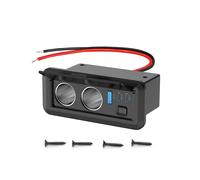 Presa Accendisigari Doppia, Presa USB da 78 W e 12 V, Doppia Porta USB-C PD e QC3.0 per Caricabatteria da Auto con Interruttore per Autobus e Barche