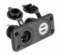 Presa accendisigari + doppia USB - 1 PZ Osculati - 14.516.02 - 1451602