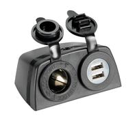 Presa accendisigari + doppia USB con carenatura - 1 PZ Osculati - 14.516.04