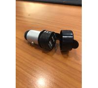 PRESA ACCENDISIGARI DOPPIA USB STAGNA MARINE SPINA BIPOLARE INOX OTTONE 2.1A