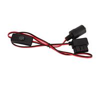 Presa accendisigari OBD2 16 pin Protezione sovracorrente impermeabile Connettore femmina Adattatore di alimentazione per apparecchiature per auto Materiale ABS Lunghezza cavo 1 m