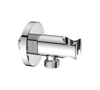 IDRO-BRIC PRESA D'ACQUA TONDA IN OTTONE CON SUPPORTO DOCCETTA VALDOC0208SU