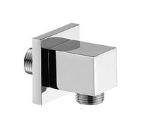 Presa Acqua Doccia in Ottone con attacchi Standard universali G ½”, Completa di rosone