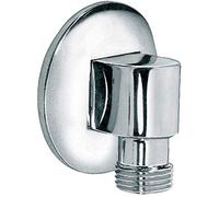 Presa acqua In Ottone Con Rosone 1/2"F X 1/2"M Cromo