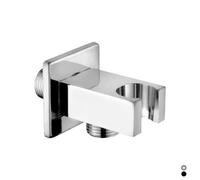 PRESA ACQUA QUADRA CON SUPPORTO DOCCIA Cromo