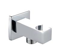 PRESA ACQUA QUADRA CON SUPPORTO DOCCIA E ROSETTA Cromo