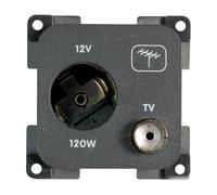 Presa antenna grigia - 1 PZ - 14.652.01 - 1465201