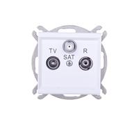 Presa antenna Sonata RTV-SAT final bianco GPA-RS/m/00