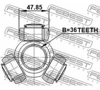 Presa aria aggiuntiva 0216-Z50 FEBEST per MITSUBISHI KIA HYUNDAI MAZDA NISSAN