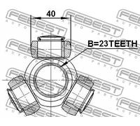 Presa aria aggiuntiva 2116-CB320AT FEBEST per OPEL KIA MAZDA FORD DACIA RENAULT