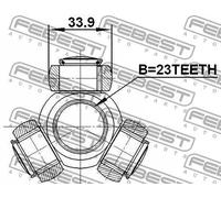 Presa aria aggiuntiva 2116-FOC20 FEBEST per VOLVO HONDA FORD TOYOTA OPEL NISSAN