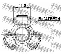 Presa aria aggiuntiva 2116-TC718TDCI FEBEST per SSANGYONG AUDI MAZDA BMW CITROËN