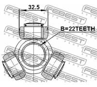 Presa aria aggiuntiva 2216-CER FEBEST per KIA HYUNDAI