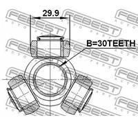 Presa aria aggiuntiva 2416-MEG FEBEST per RENAULT DACIA