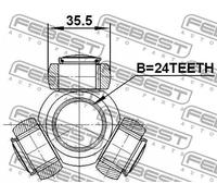 Presa aria aggiuntiva 2716-C30 FEBEST per ABARTH VOLVO FIAT FORD TOYOTA MAZDA