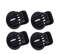 Presa Aria Condizionata Nero/Cromato Per Opel Per ADAM Per CORSA D MK3 Per Vauxhall Griglia Di Uscita Dell'aria A/C 13417363 2201099 Bocchetta Condizionata Auto(4 pcs Black 2)