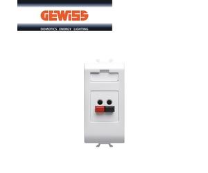 PRESA AUDIO VIDEO DIFFUSIONE SONORA GEWISS CHORUS GW10458 BIANCO.