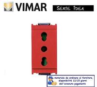 VIMAR 16203/R - PRESA 2P+T 16A P17/11 ROSSO