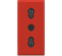 Presa Bipasso 2P+T 10/16A Rossa Axolute ( Bticino Cod. H4180R )