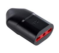 Presa bipasso bivalente 10A 16A 220V 230V, per spina piccola e grande, standard italiano, nero, professionale, in policarbonato di alta qualità, ideale per cavi di alimentazione e prolunghe