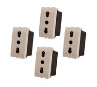 Presa Bipasso Bivalente 2P+T 10/16A, Compatibile Con Bticino Living Light (4 Pezzi, Bianco)