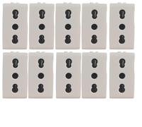 PRESA BIPASSO BIVALENTE 2P T 10/16A COMPATIBILE CON BTICINO MATIX 10 PEZZI PRESE