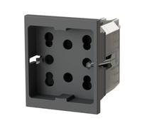 Presa bipasso Schuko 4Box Side Vimar Linea nero 4BPH21.V30G