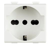 Presa Bipasso Schuko Bticino Matix 10/16A 250V 2P+T Bianco AM5440/16