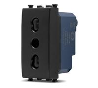 PRESA BIPASSO SUN COMPATIBILE VIMAR ARKE' NERA SUN-N-MAP918N MAPAM