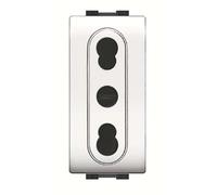 Presa bivalente bianca My Life 16 A 250 V Bianco