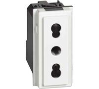 PRESA BIVALENTE 'LIVING NOW' BTICINO 10/16A 250V 2P+T - Bianco - BTICINO