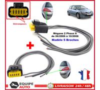 2 Kit Riparazione Connettore Fascio Platino Faro Posteriore Compatibile Megane 2