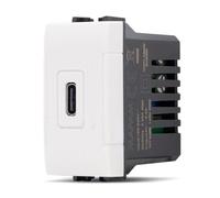 PRESA CARICABATTERIA USB C 5V 2,4A SERIE ART COMPATIBILE LIVING BIANCA MAPT1US-MAP836B MAPAM