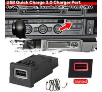 Presa Caricabatterie Auto USB-A QC3.0 Per VW Transporter Multivan T6 2015-2024