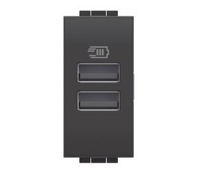 Presa Caricatore USB Bticino Living Light Doppia tipo A L4191AA