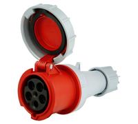 PCE - 235-6 - 63a 400v 5p Cee Presa Industriale, Ip67, Rosso