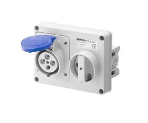 PRESA CEE INTERBLOCCATA ORIZZONTALE SENZA FONDO 230V 2P+T 16A GEWISS GW66104