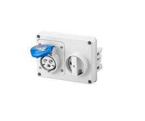 PRESA CEE INTERBLOCCATA SENZA FONDO 230V 2P+T 16A GEWISS GW66104