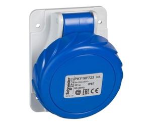 Presa CEE Schneider da incasso inclinata 10° 2X16 T PKY16F723