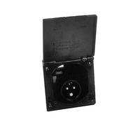 Presa CEE17 16A da incasso - connessione maschio - custodia nera