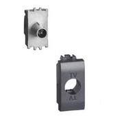 Presa Coassiale Passante Tv 14Db 1M Nero Ll ( Bticino Cod. L4202P14N )