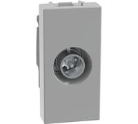 Presa Coassiale Tv Diretta Maschio Grigio JG4202D