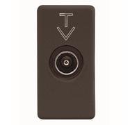Presa coassiale tv maschio 'system' passante 5db - nero GEWISS
